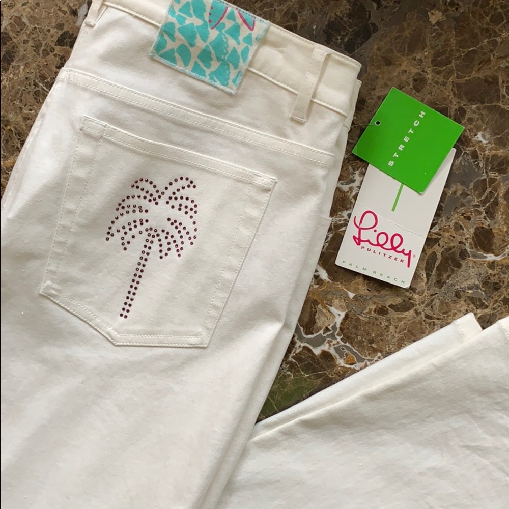 Lilly Glitz White Jeans